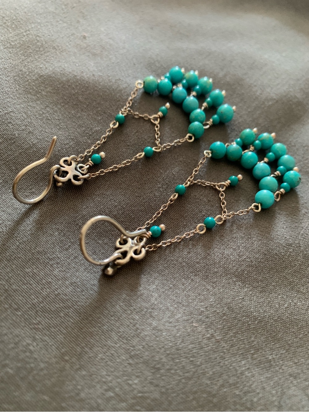 Chan Luu Turquoise Chandelier Earrings - Picture 4 of 7